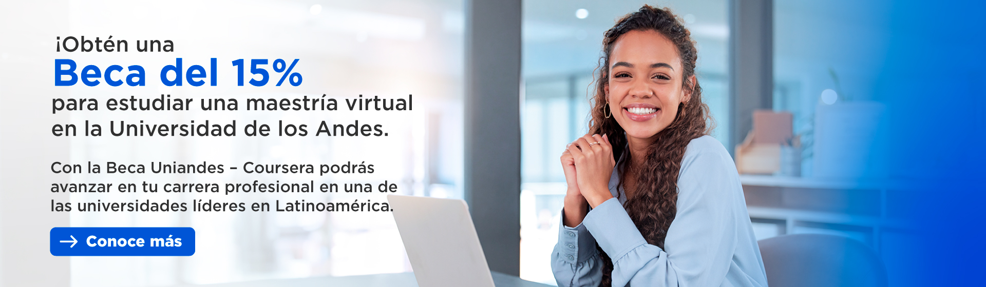 Beca del 15% en alianza con Coursera