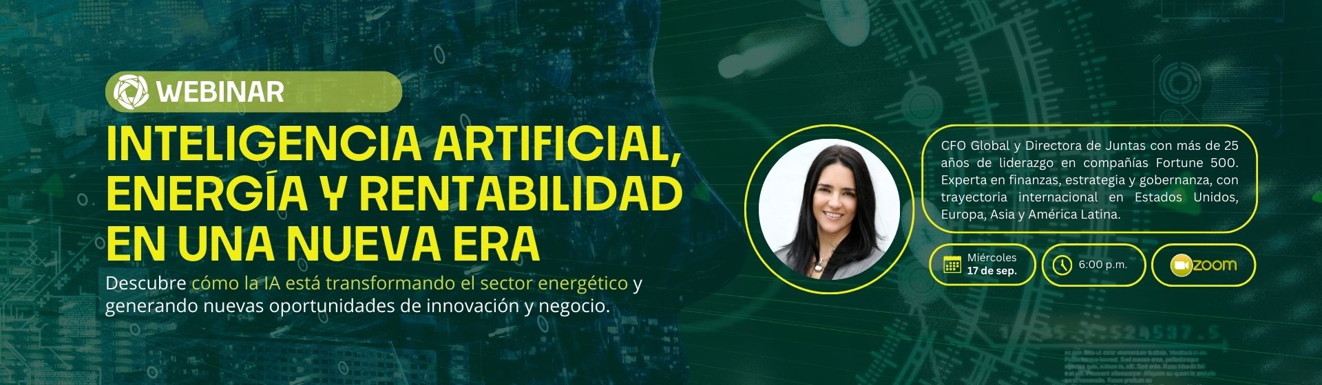 Webinar: Inteligencia Artificial, Energía y Rentabilidad en una Nueva Era