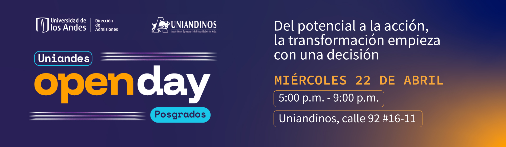 Open Day de Posgrados | 22 de abril 2026