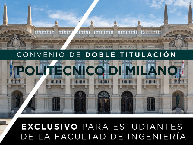 Charla informativa - Convenio de doble titulación con el Politecnico di Milano