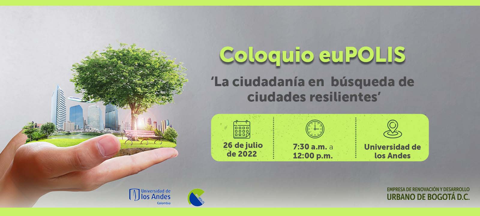 Coloquio euPOLIS | La ciudadanía en búsqueda de ciudades resilientes