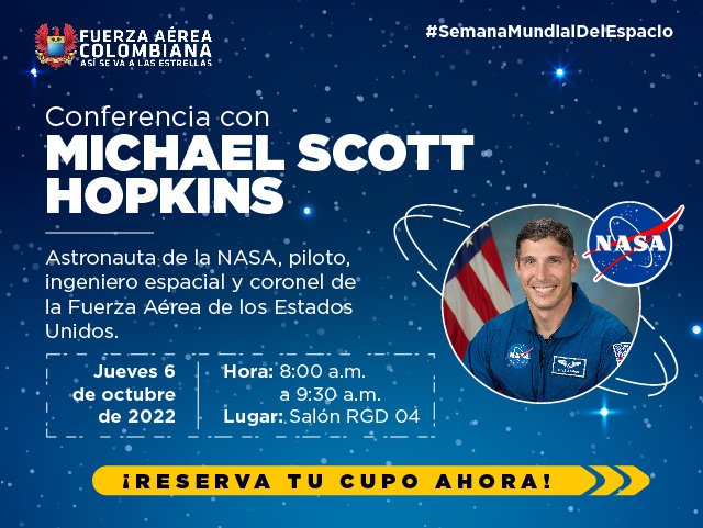 Michael Scott Hopkins, astronauta de la NASA en Uniandes