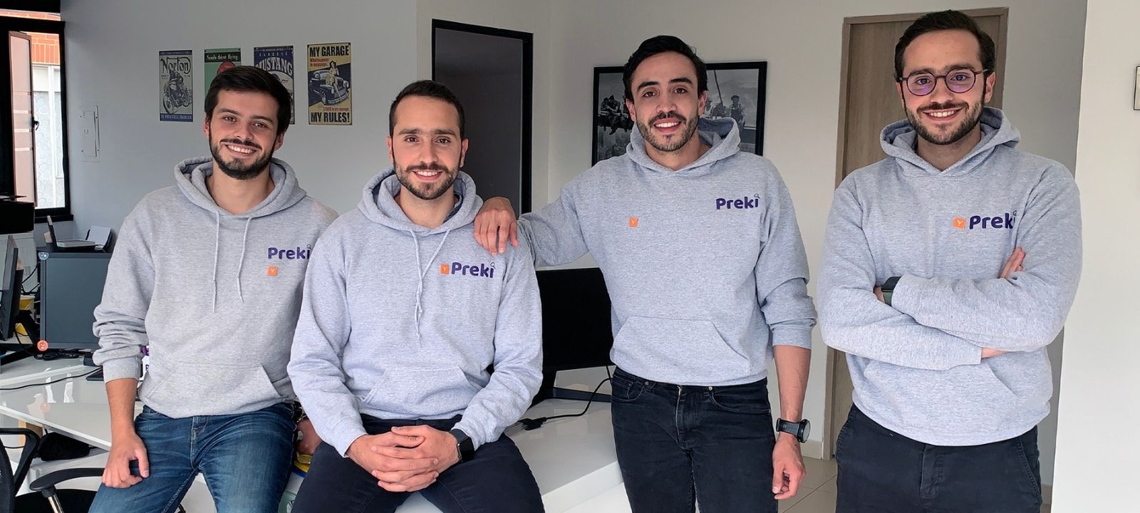 Integrantes de Preki, la start-up seleccionada por Ycombinator