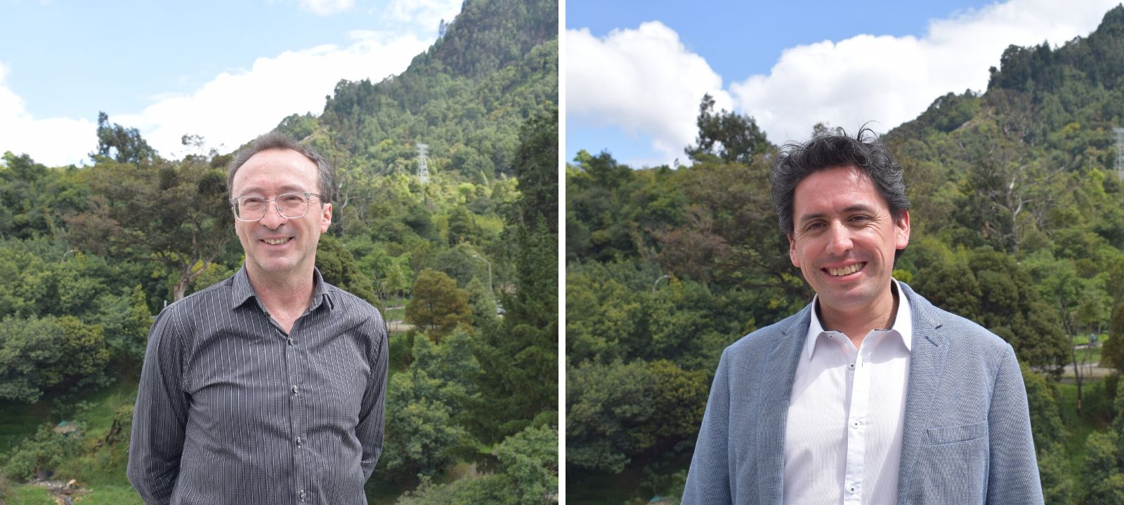 Jorge Medina y Jairo Escobar, profesores de Ingeniería Mecánica de Uniandes